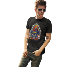 D&B Férfi/Unisex Póló PC00119 Voltus Fekete-Méret 4XL férfi póló
