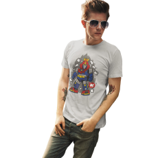  D&B Férfi/Unisex Póló PC00119 Voltus Szürke-Méret 4XL