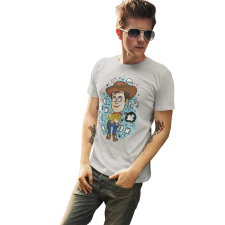  D&amp;B Férfi/Unisex Póló PC00121 Woody Szürke-Méret XL férfi póló