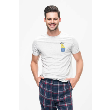 D&B Férfi/Unisex Póló PO00001 Alien Pocket Fehér-Méret M férfi póló