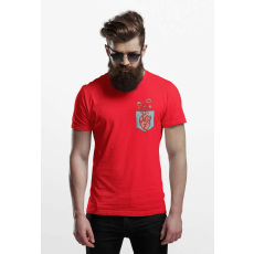  D&B Férfi/Unisex Póló PO00015 Heart Pocket Piros-Méret 5XL