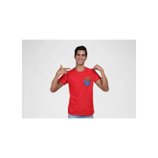  D&B Férfi/Unisex Póló PO00022 Octopus Pocket Piros-Méret 3XL
