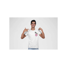  D&B Férfi/Unisex Póló PO00023 Palm Pocket Fehér-Méret 3XL