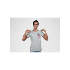  D&B Férfi/Unisex Póló PO00023 Palm Pocket Szürke-Méret 5XL