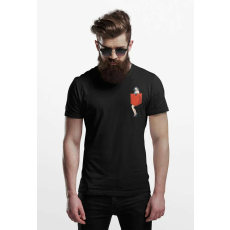  D&B Férfi/Unisex Póló PO00026 Pin Up Girl Pocket Fekete-Méret 5XL