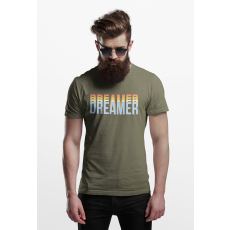  D&B Férfi/Unisex Póló ST00012 Dreamer Katonai zöld -Méret 3XL