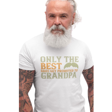 D&B Férfi/Unisex Póló ST00015 Grandpa Fehér-Méret L férfi póló