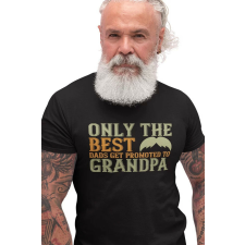D&B Férfi/Unisex Póló ST00015 Grandpa Fekete-Méret 5XL férfi póló