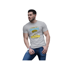 D&B Férfi/Unisex Póló ST00018 Skydive Szürke-Méret 4XL férfi póló