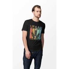  D&B Férfi/Unisex Póló ST00019 Vegan Fekete-Méret XL