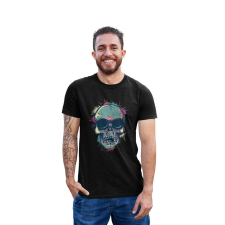 D&B Férfi/Unisex Póló ST00027 Skull Fekete-Méret M férfi póló