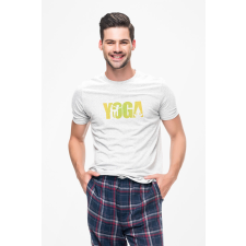 D&B Férfi/Unisex Póló ST00029 Yoga Fehér-Méret XL férfi póló