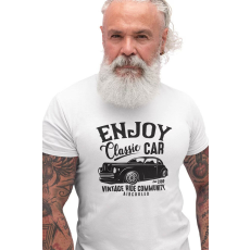  D&B Férfi/Unisex Póló ST00045 Classic Car Fekete-Méret S