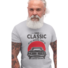  D&B Férfi/Unisex Póló ST00045 Classic Car Szürke-Méret 5XL