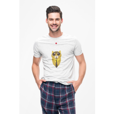  D&B Férfi/Unisex Póló ST00052 Cat Fehér-Méret XL