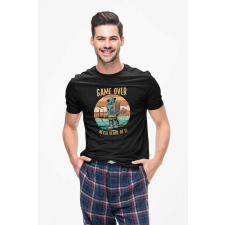 D&B Férfi/Unisex Póló ST00062 Game Over Fekete-Méret M férfi póló