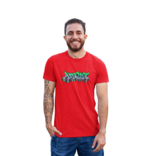 D&B Férfi/Unisex Póló ST00066 Artist Piros-Méret 3XL férfi póló