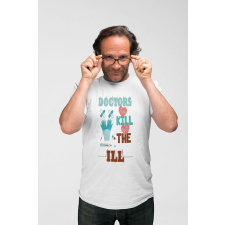 D&B Férfi/Unisex Póló ST00070 Doctors Fehér-Méret 2XL férfi póló
