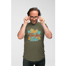 D&B Férfi/Unisex Póló ST00072 Teacher Katonai zöld -Méret 4XL férfi póló