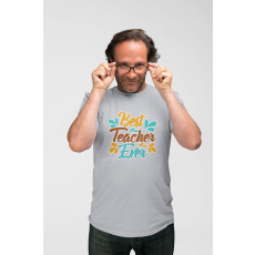  D&B Férfi/Unisex Póló ST00072 Teacher Szürke-Méret 3XL