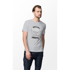  D&B Férfi/Unisex Póló ST00076 Chess Szürke-Méret L