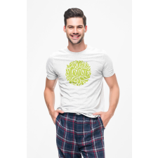 D&B Férfi/Unisex Póló ST00079 Namaste Fehér-Méret 4XL férfi póló