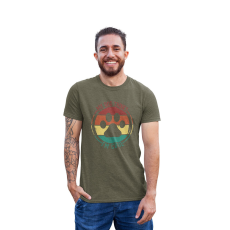  D&B Férfi/Unisex Póló ST00085 My Dog Katonai zöld -Méret 2XL