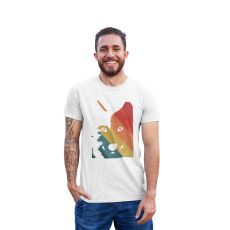  D&B Férfi/Unisex Póló ST00086 Husky Fehér-Méret 5XL