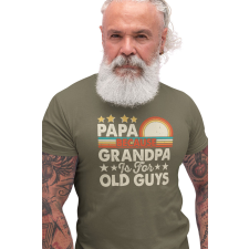 D&B Férfi/Unisex Póló ST00102 Papa Katonai zöld -Méret 3XL férfi póló