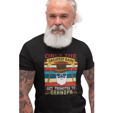  D&B Férfi/Unisex Póló ST00103 Grandpa Fekete-Méret 4XL