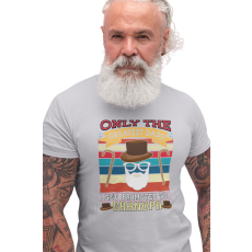  D&B Férfi/Unisex Póló ST00103 Grandpa Szürke-Méret 4XL