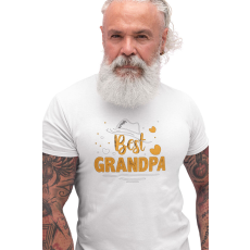  D&B Férfi/Unisex Póló ST00104 Grandpa Fehér-Méret S