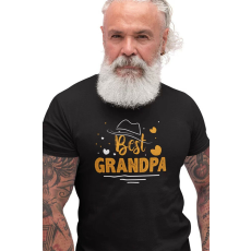  D&B Férfi/Unisex Póló ST00104 Grandpa Fekete-Méret 4XL