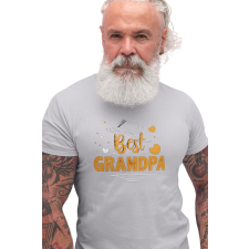 D&B Férfi/Unisex Póló ST00104 Grandpa Szürke-Méret S férfi póló