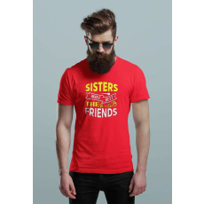  D&B Férfi/Unisex Póló ST00107 Sisters Piros-Méret 3XL