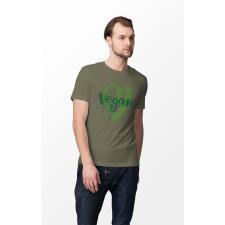 D&B Férfi/Unisex Póló ST00110 Vegan Katonai zöld -Méret 4XL férfi póló