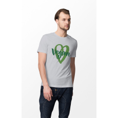  D&B Férfi/Unisex Póló ST00110 Vegan Szürke-Méret 4XL