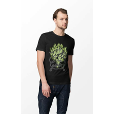 D&B Férfi/Unisex Póló ST00111 Eat Well Fekete-Méret 2XL férfi póló