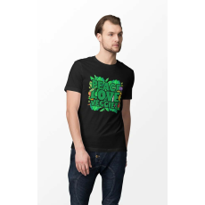  D&B Férfi/Unisex Póló ST00112 Veggies Fekete-Méret 4XL