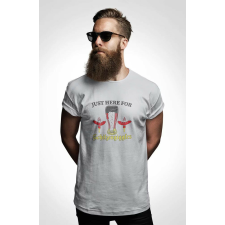 D&B Férfi/Unisex Póló ST00132 Just Here Szürke-Méret XL férfi póló