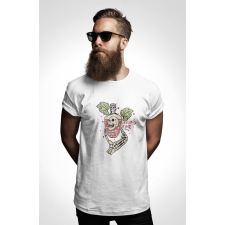 D&B Férfi/Unisex Póló ST00133 Vine Fehér-Méret XL férfi póló