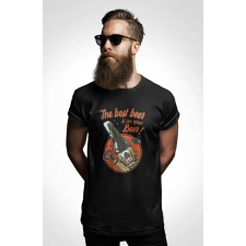  D&amp;B Férfi/Unisex Póló ST00135 Beer Fekete-Méret L férfi póló