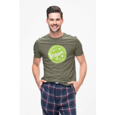 D&B Férfi/Unisex Póló ST00155 Vegan Katonai zöld-Méret 3XL férfi póló