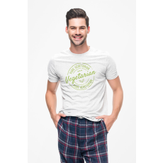  D&B Férfi/Unisex Póló ST00157 Vegetarian Fehér-Méret 5XL