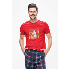 D&B Férfi/Unisex Póló ST00162 Home Run Piros-Méret L férfi póló