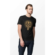 D&B Férfi/Unisex Póló ST00184 Jesus Fekete-Méret 3XL férfi póló
