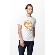 D&B Férfi/Unisex Póló ST00185 Jesus Fehér-Méret S férfi póló