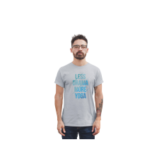 D&B Férfi/Unisex Póló ST00190 Yoga Szürke-Méret 4XL férfi póló