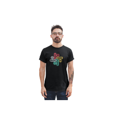  D&B Férfi/Unisex Póló ST00198 Gamer Fekete-Méret S