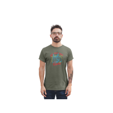  D&B Férfi/Unisex Póló ST00199 Gamer Katonai zöld-Méret 4XL